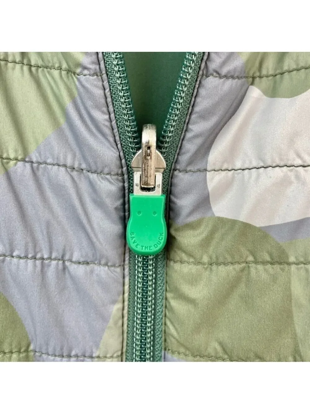 Save The Duck James Hooded Reversible Camo/Green Puffer Size 16Y